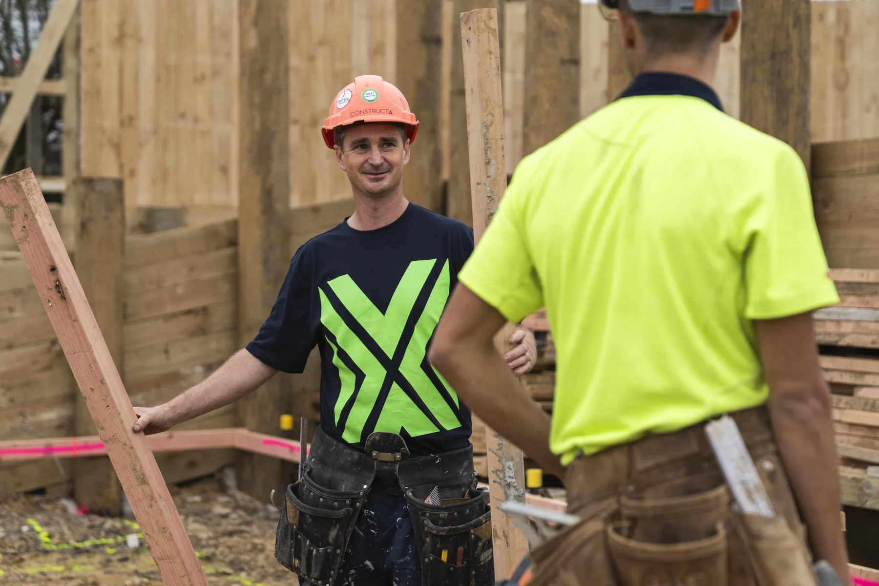 A person working through specialist lending options